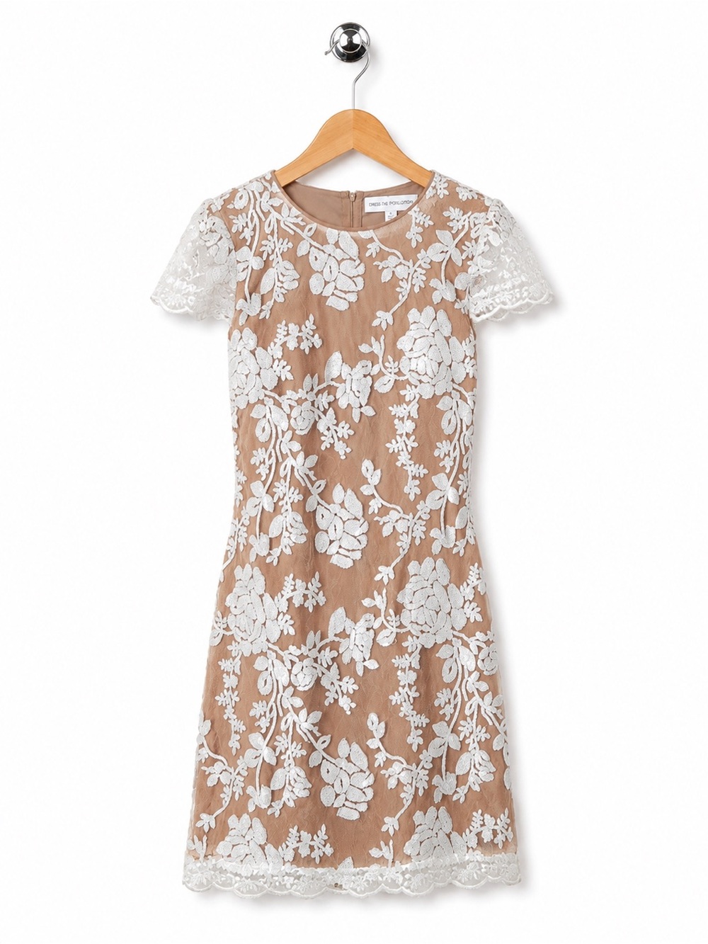 DRESS THE POPULATION  Hope Lace Sheath Dress